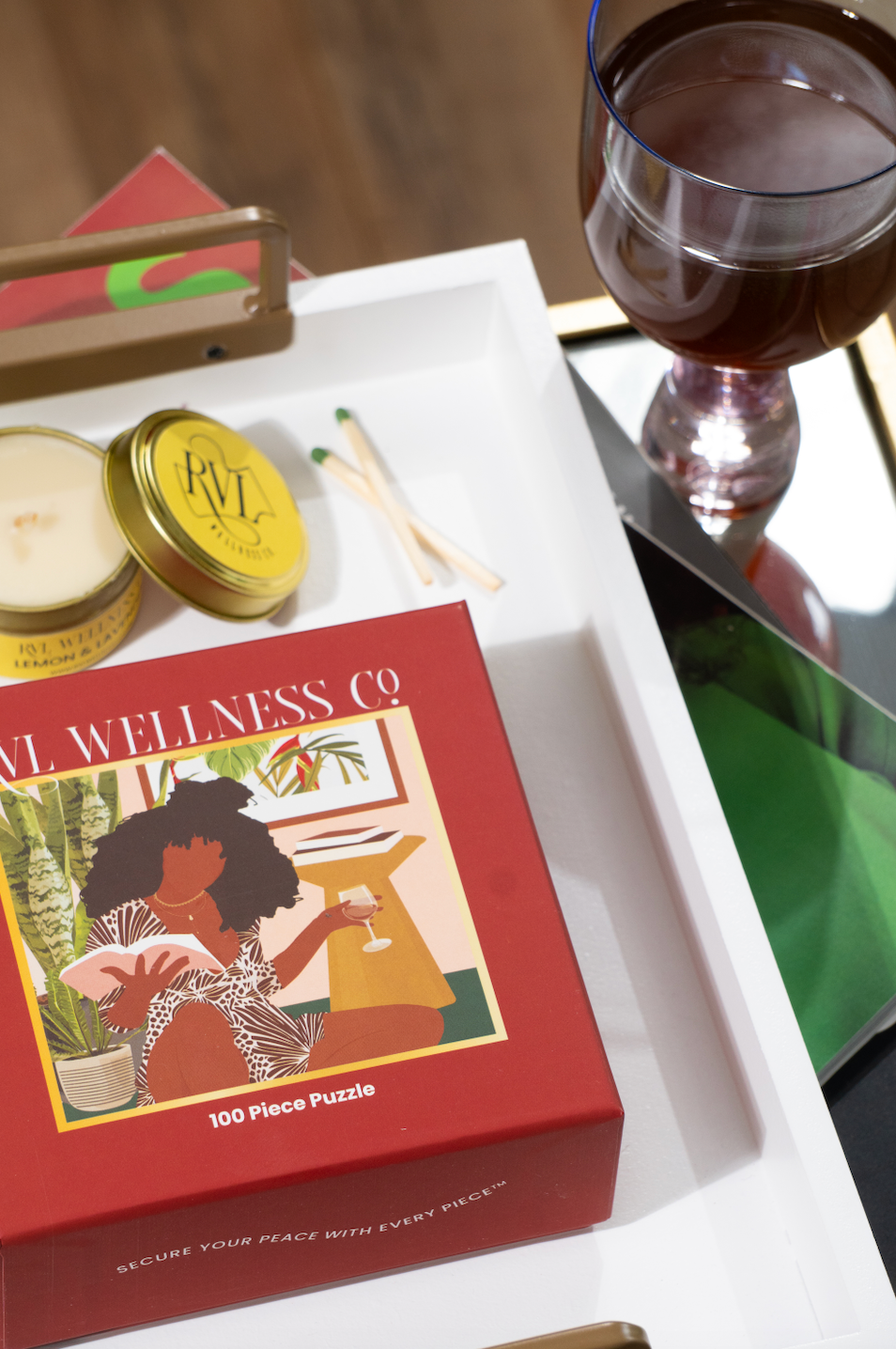 RVL Wellness Co. - Wholesale Puzzle - Adult - Wine Down | 100 Piece Puzzle1