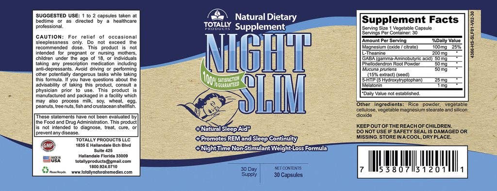 Totally Products – wholesale Oralt tillskott/Vitamin – Hot & Skinny viktminskningspaket med Night Slim nattkomplement4