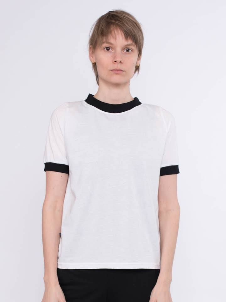 Belle ekologisk bomull T-shirt - vit för wholesale av KOLO Berlin