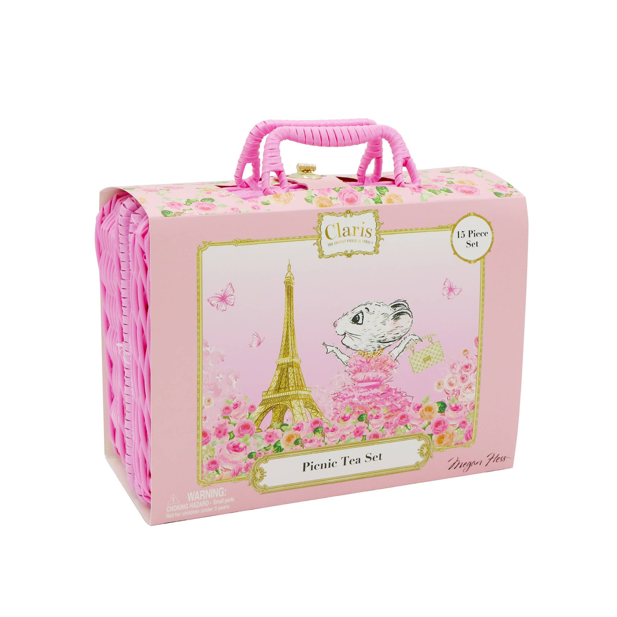 Pink Poppy USA - Vente Dînette – enfant - Claris La Souris La Plus Chic De Paris Ensemble De Thé Panier Pique-Nique | Lot de 210