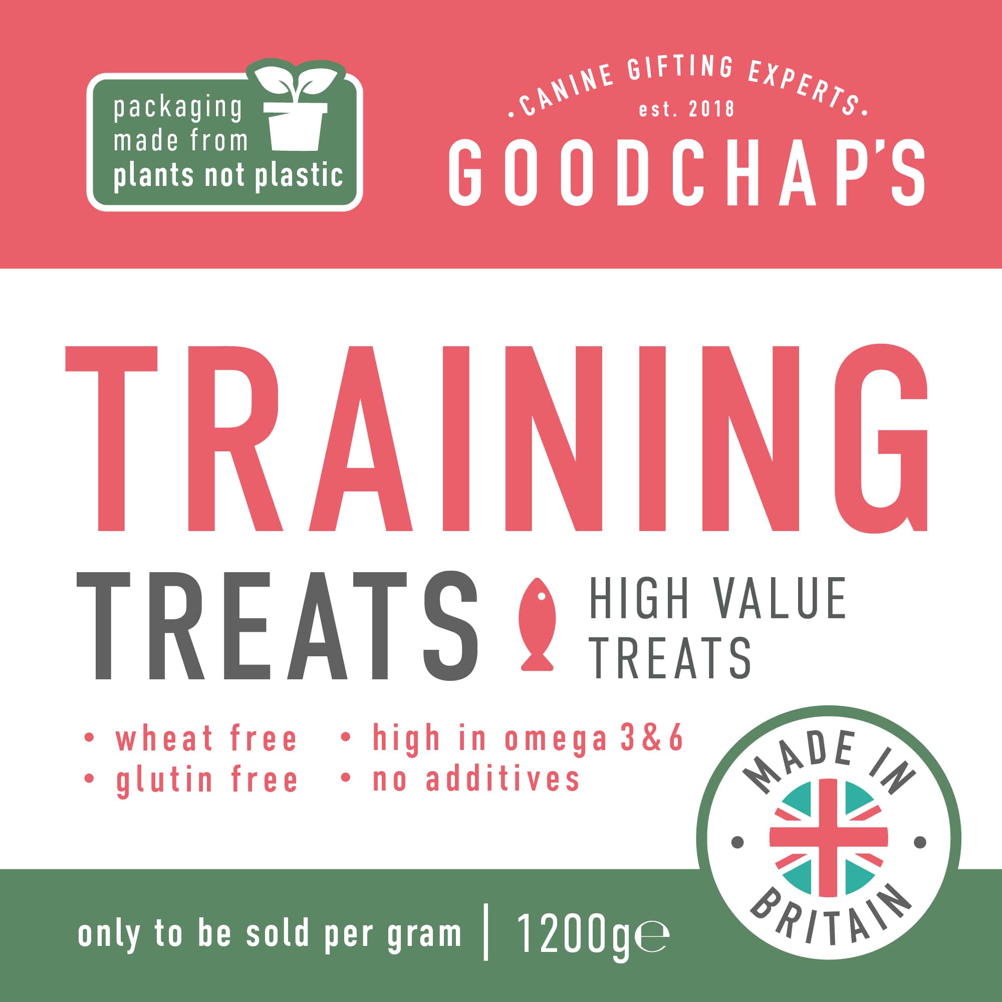 Goodchap's – wholesale Pet treats – Dog – Fish Training Treat | Jar Refill Pack 1