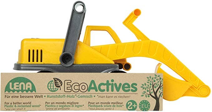 KsmToys – Engroshandel Legetøjsbil/lastbil - Børn – Eco Active legetøjsgravemaskine af træ fra Lena til KsmToys4