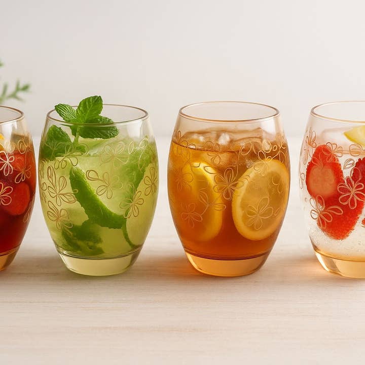 Krediz - Wholesale Cocktail/Liquor Glass - Epure Glass Cups Serverware Collection - Set of 45