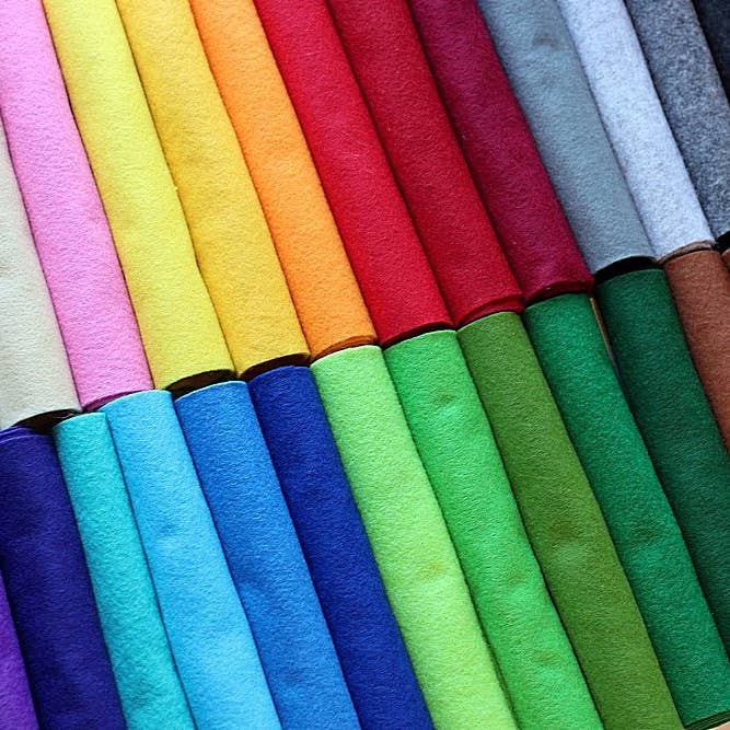 Pugovichok - Wholesale Craft supplies - Chinese Soft Felt Pugovichok MIX Set - 29 Colors