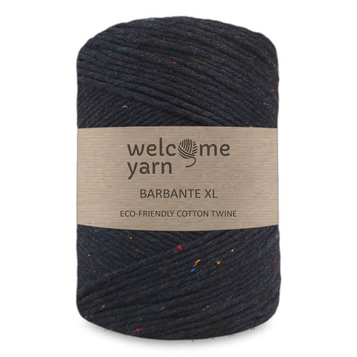 Barbante XL Nero screziato per la vendita all'ingrosso da parte di WelcomeYarn