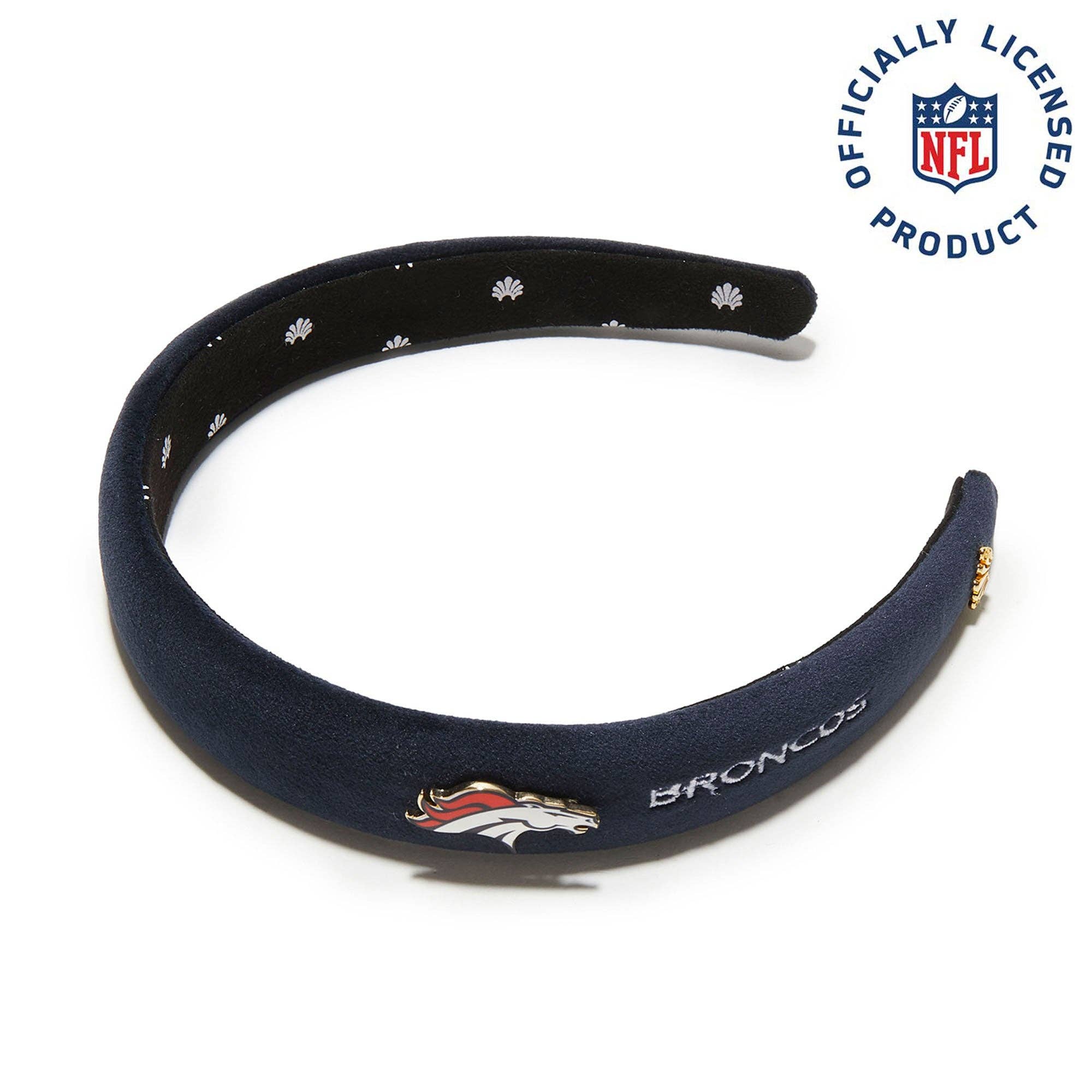 Lele Sadoughi - Vendita all'ingrosso Fascia per capelli - Unisex - FASCIA PER CAPELLI CHARLOTTE BLU SCURO DENVER BRONCOS LELE SADOUGHI X NFL