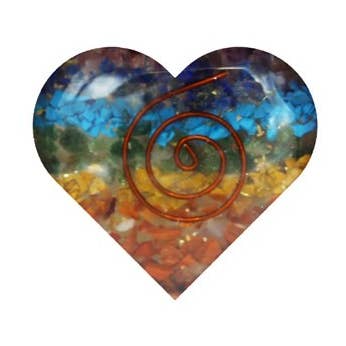 Orgonite Puffed Heart-Chakra for wholesale by Green Tree