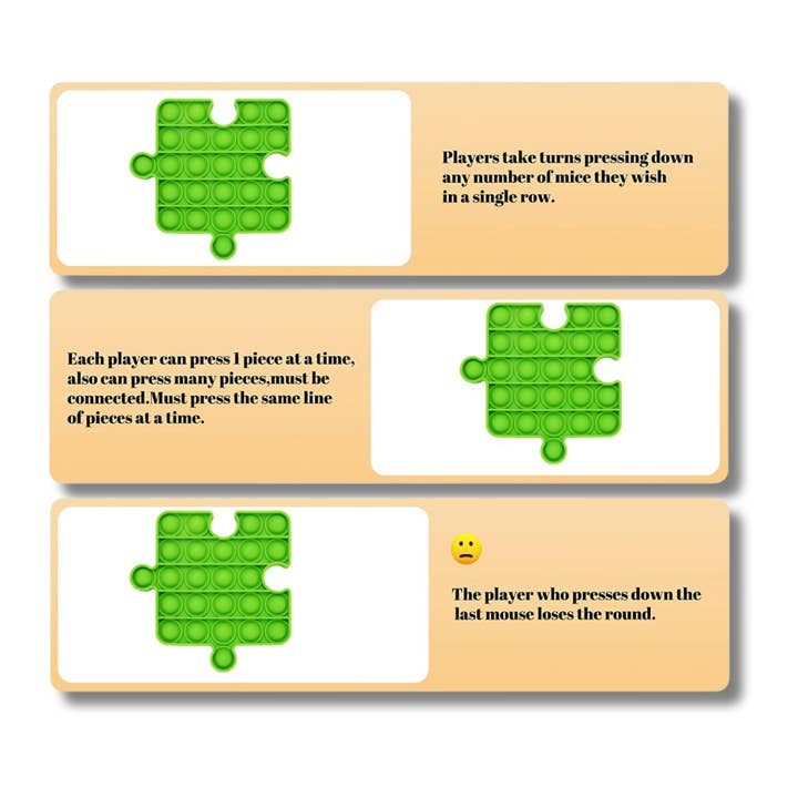 JSBlueRidge Toys - Wholesale Fidget Toy - Kids - Rainbow Puzzle Pop It Fidget Kids Toys- Assorted1