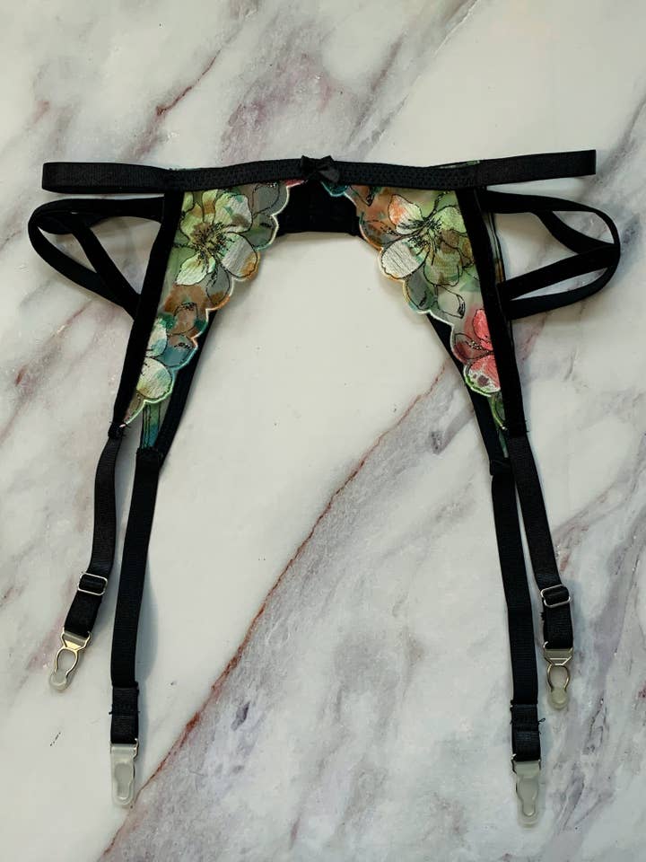 waterlily Cassandra Garter Belt XS-5X for wholesale by Annmarie Kahn