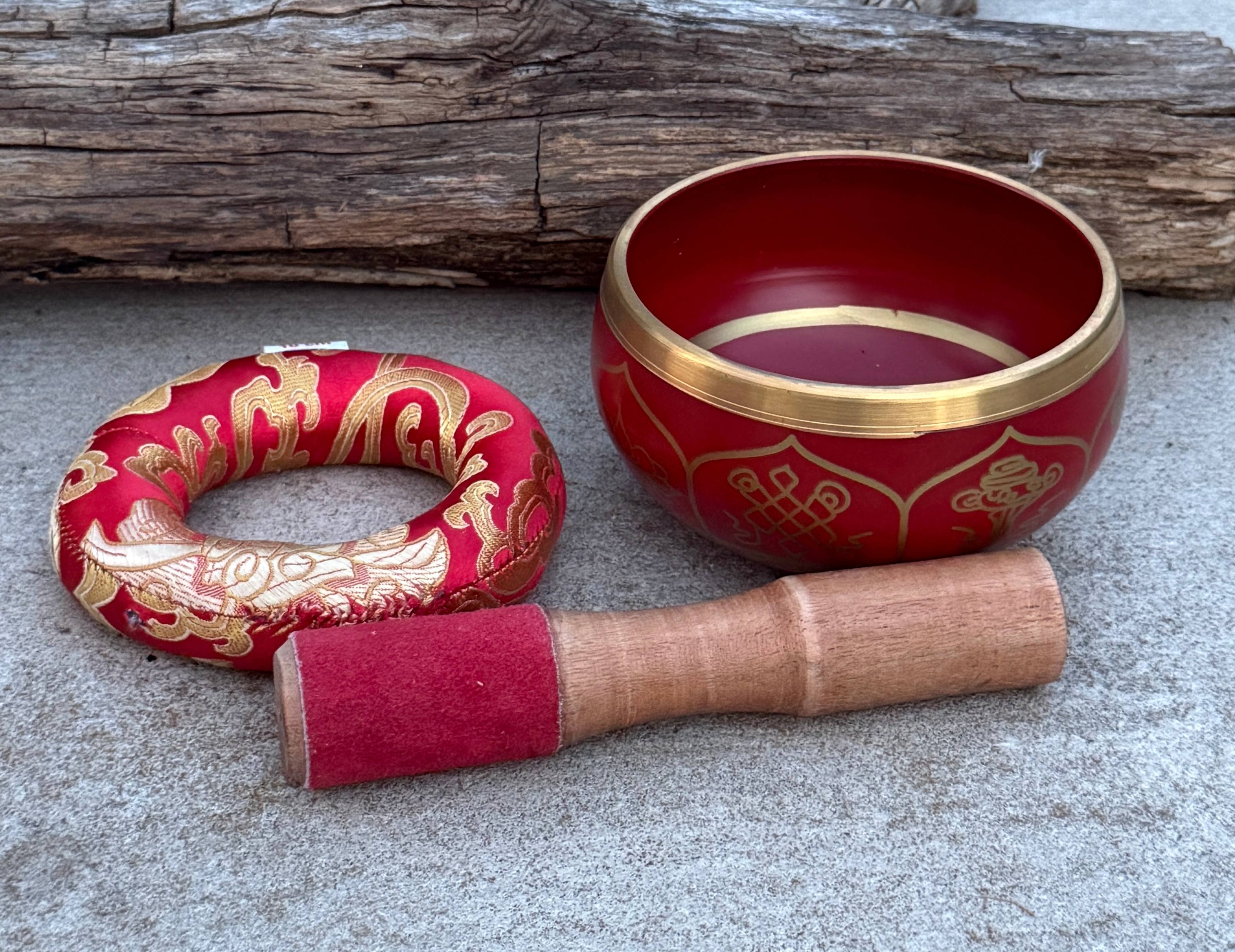 Lungta Imports - Wholesale Meditation Supplies - Singing Bowl Complete Set ~ 8 Lucky Symbols ~ For Meditation22
