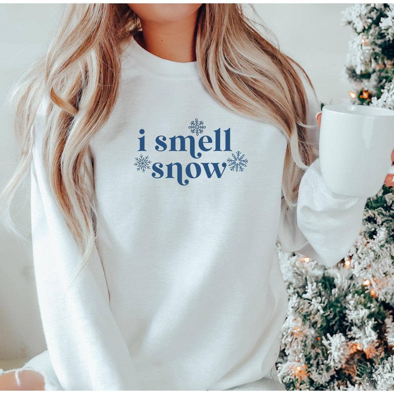 Painted Lavender - Wholesale Graphic Sweatshirt - Women's - I Smell Snow Crewneck Sweatshirt - Gilmore Girls Gift1