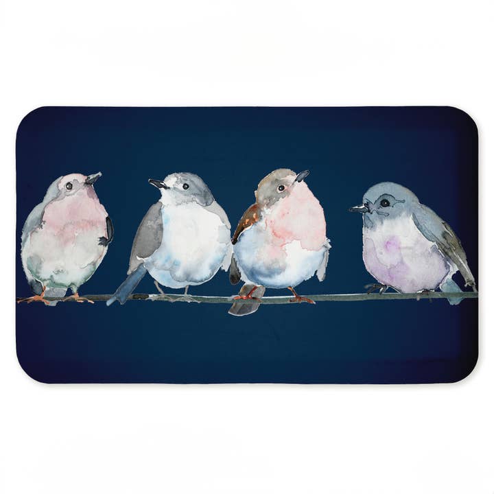 Perched Song Birds Floor Mat, 30"x18" for wholesale by Stupell Industries