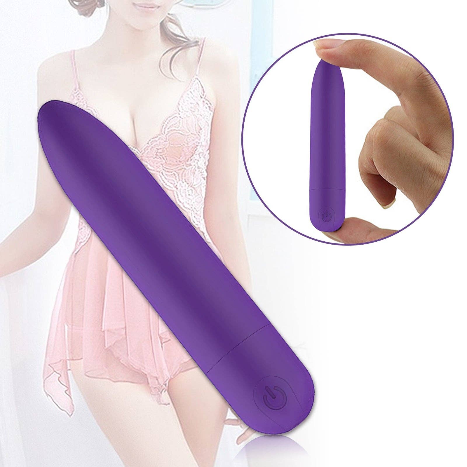 Playful Toy Wholesale - Wholesale Sex Toy - G Spot Bullet Vibrator-Purple5