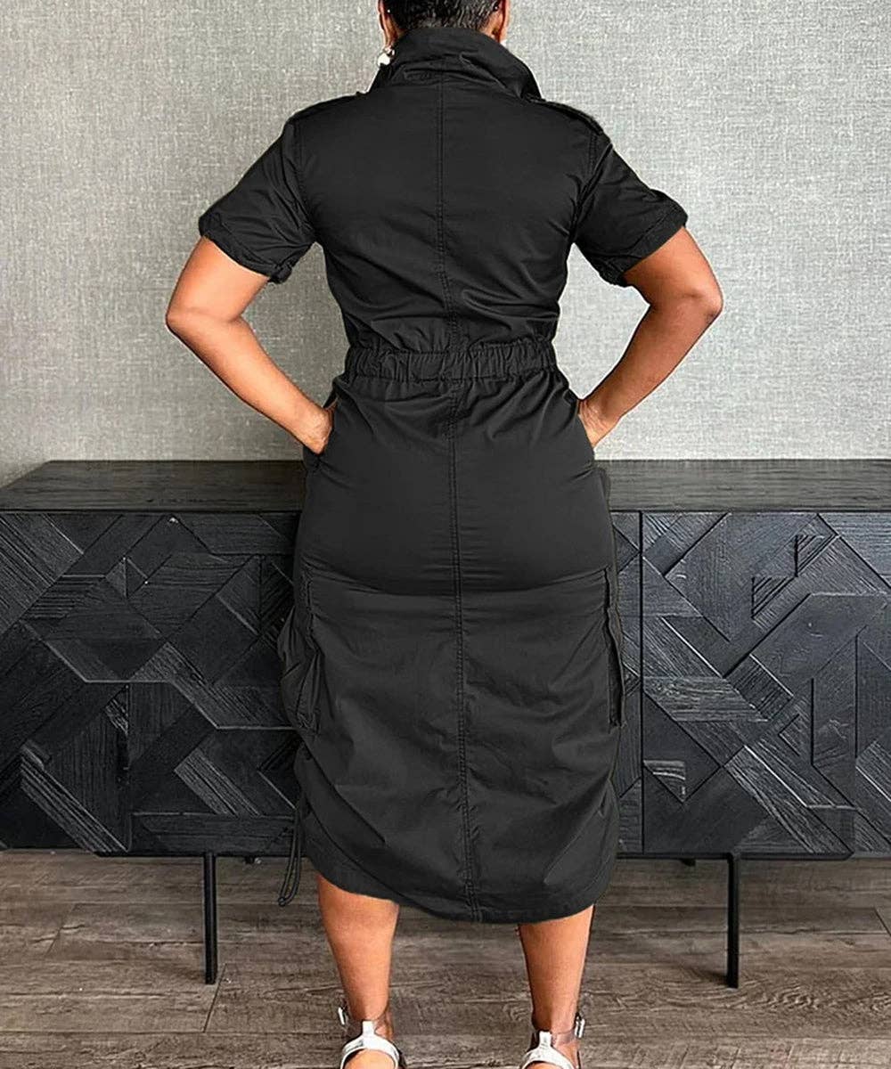 Aria Romance - Wholesale Dress - Women's - Utility Pocket Shirtdress2