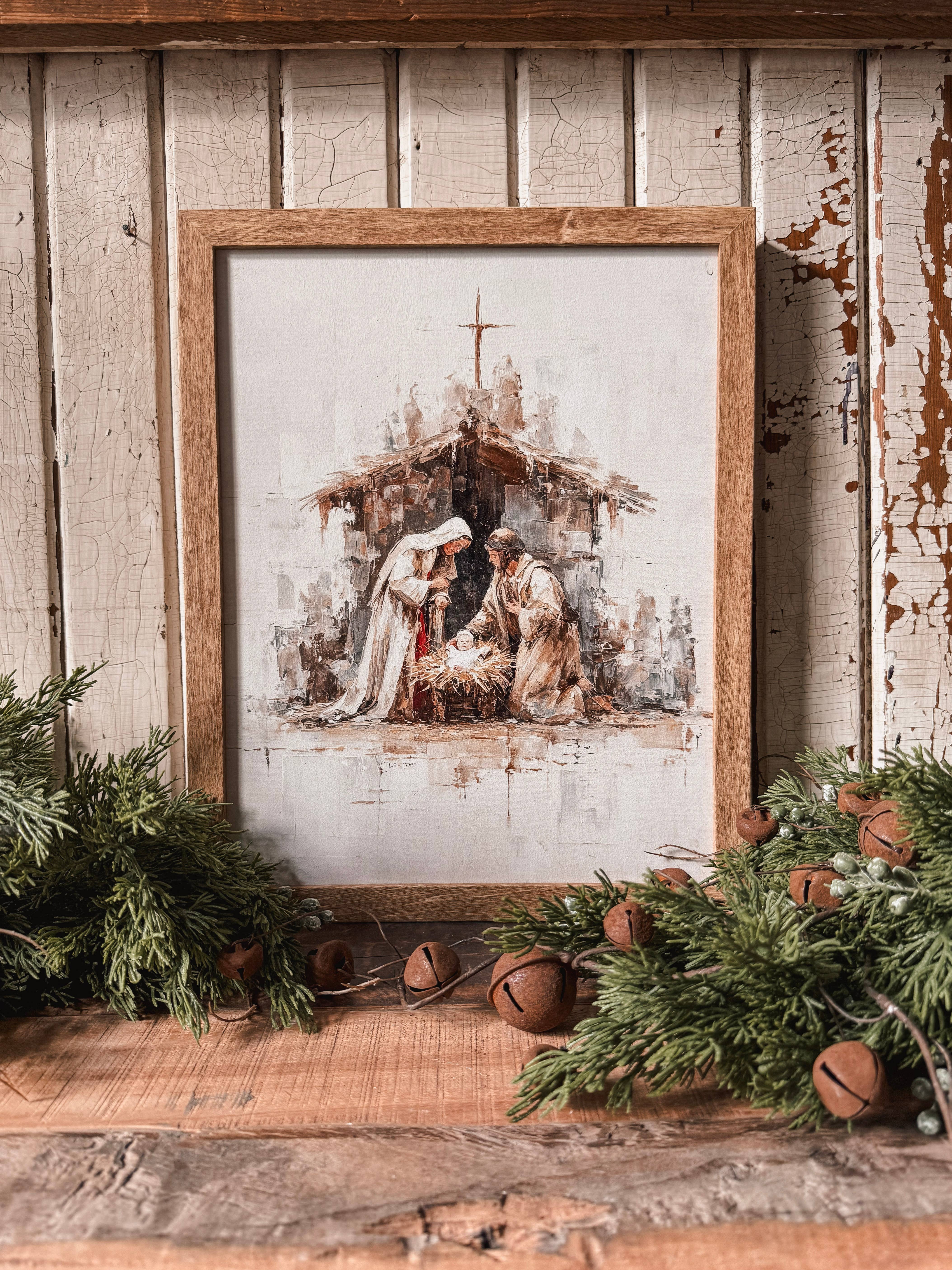 WillowBee Signs & Designs - Wholesale Sign - Nativity Scene Vintage Wood Sign4