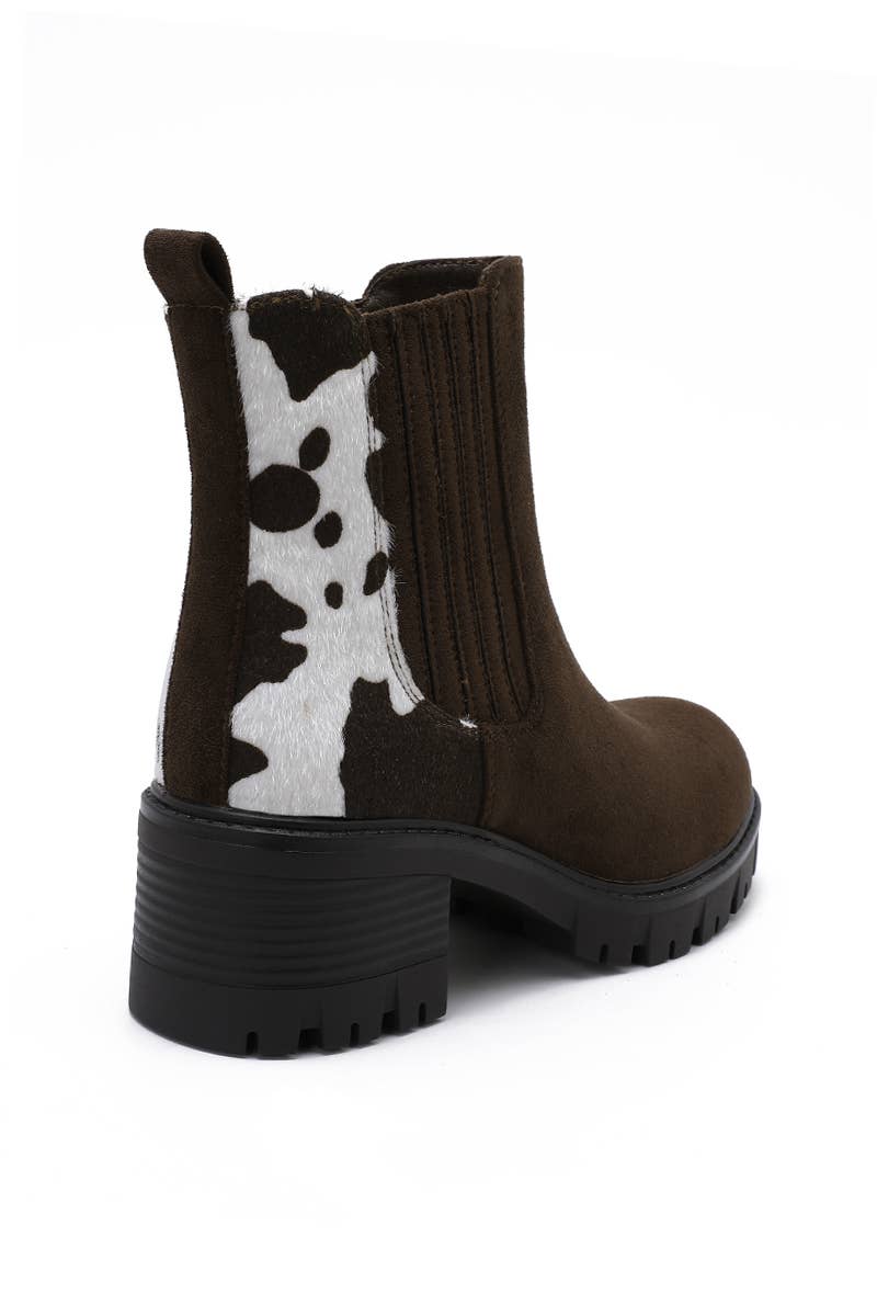 Joia Paris - Wholesale Boots - Women's - Women's ankle boots with block heel and lug sole WZ-7127