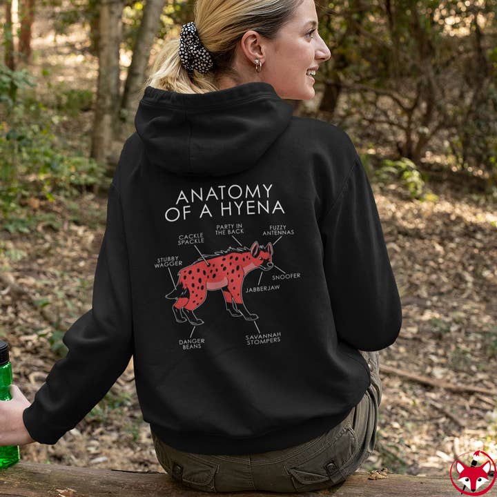 Hyena Red - Kapuzenpulli für den Großhandel von Artworktee