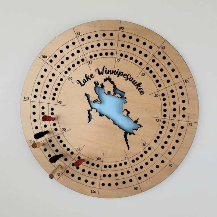 Lake Life Cribbage Board CUSTOMIZABLE for wholesale by Catchpenny