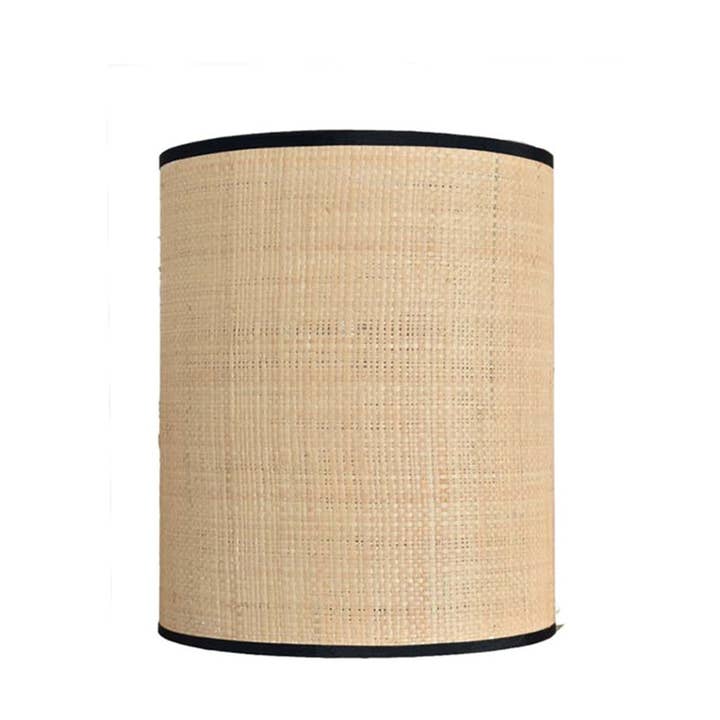 Lunar Lampshade black rattan D24 H31cm for wholesale on Faire0