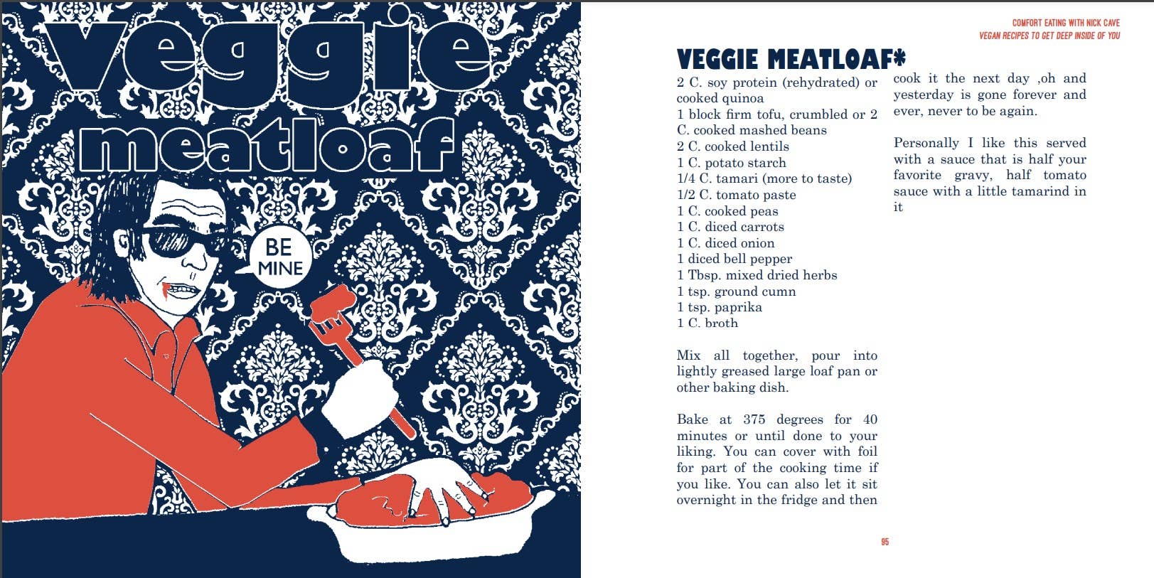 Microcosm Publishing & Distribution - Wholesale Cookbooks & Food - Comfort Eating With Nick Cave: Vegan Recipes2