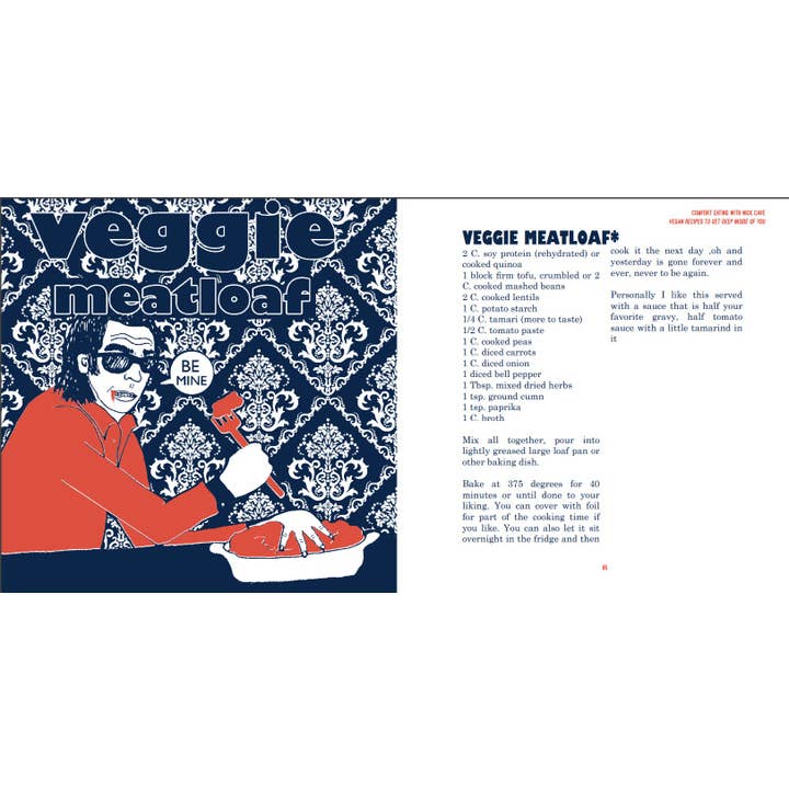 Microcosm Publishing & Distribution - Wholesale Cookbooks & Food - Comfort Eating With Nick Cave: Vegan Recipes2