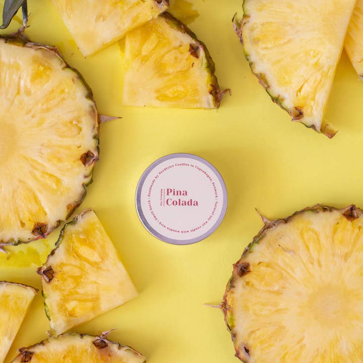 Nordtrice – Großhandel Reisekerzen – Mini-Duftkerzen aus Soja, Pina Colada