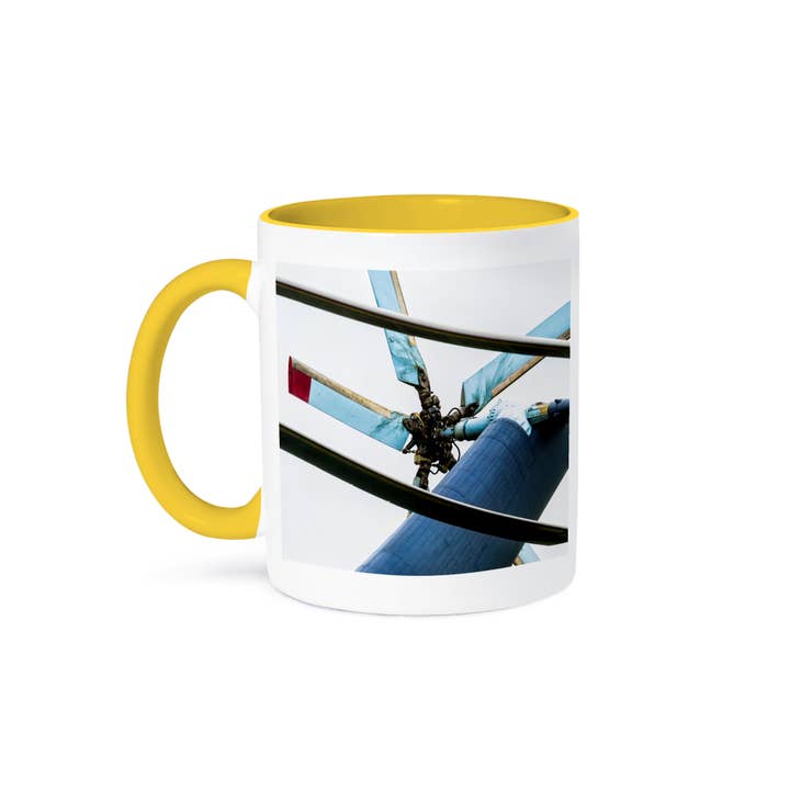 3dRose - Wholesale Coffee Mug - 3dRose, Helicopter tail propeller and rotor blades, Mug
