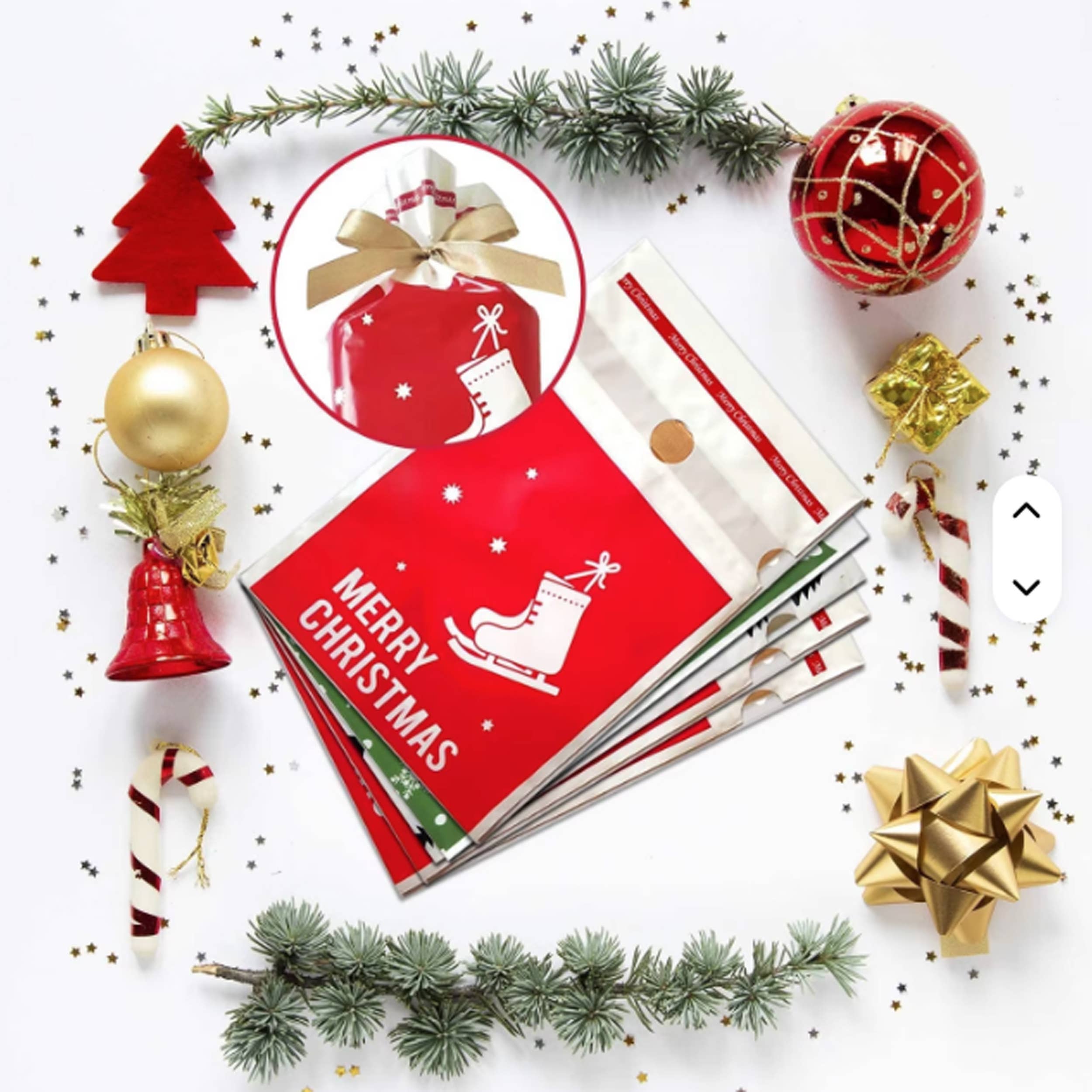 Happy PoP - Wholesale Gift Bag - Reusable Christmas Themed Drawstring Gift Bags - Assorted 1