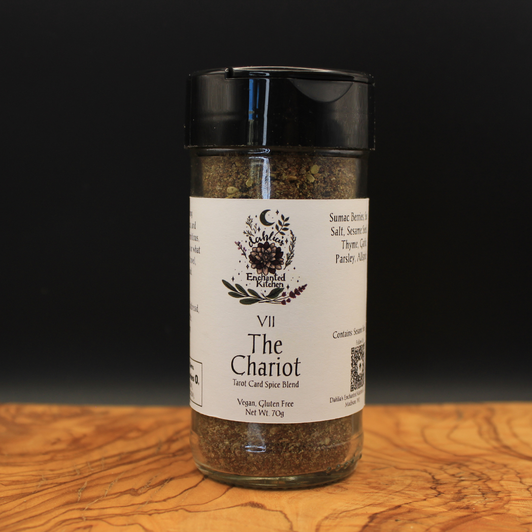 Dahlia's Enchanted Kitchen - Wholesale Dried Spice Mix - The Chariot - Tarot Card Culinary Spice Blend4