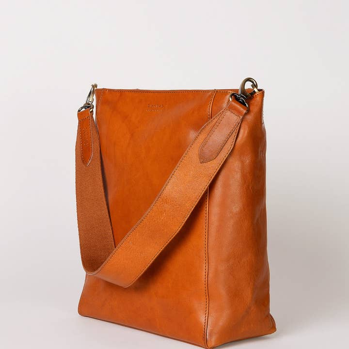 O My Bag - Wholesale Shoulder Bag - Women's - Sofia - Cognac Stromboli Leather2