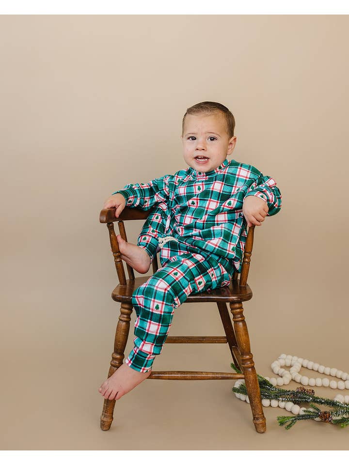 Lucky Panda Kids - Wholesale Top & Pant Set - Baby - Jogger Set | Winter Plaid15