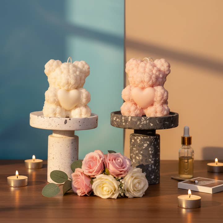Crazy About Candles - Wholesale Novelty Candle - Handmade Rose Bear Candle - Unique Decorative Gift for Home Decor6