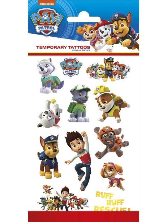 Dream Party - Wholesale Temporary Tattoo - Kids - Paw Patrol Tattoos0