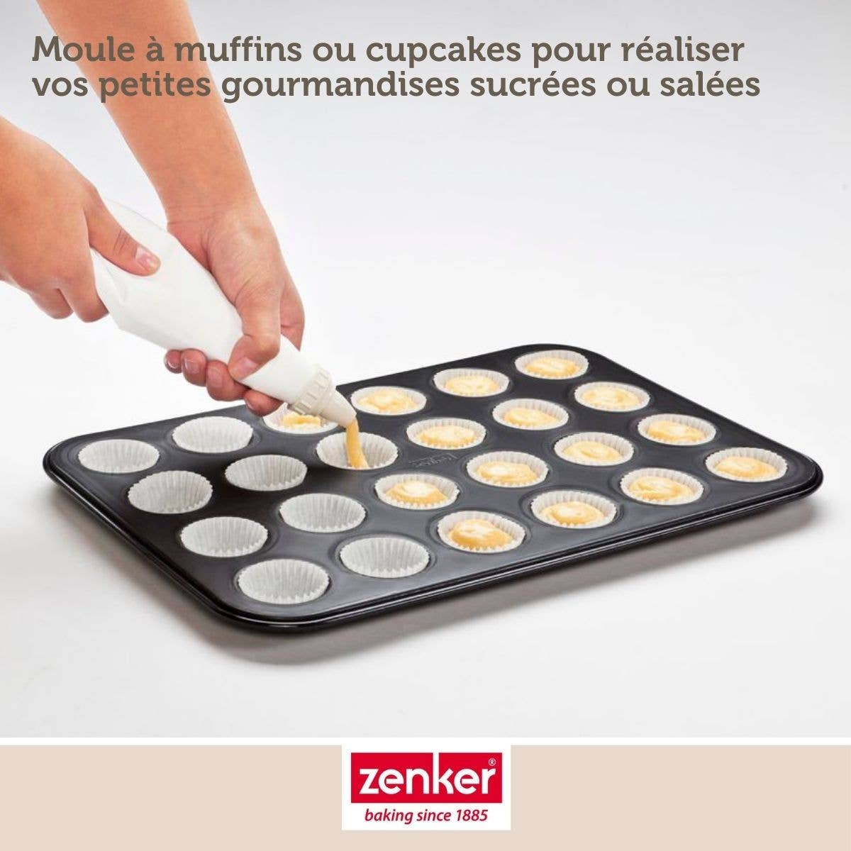 Zenker - Wholesale Cupcake/Muffin Pan - Zenker Black Metallic 24 Muffin Pan4