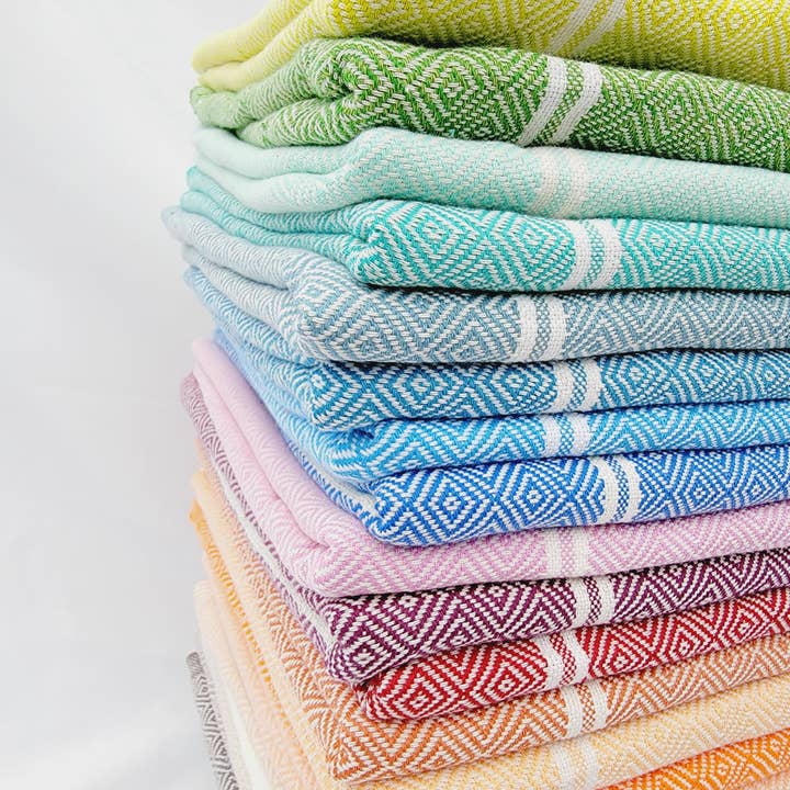 EBRU Home - Wholesale Beach Towel - 10 Sand proof Towel Throw set, Assorted colors DEAL