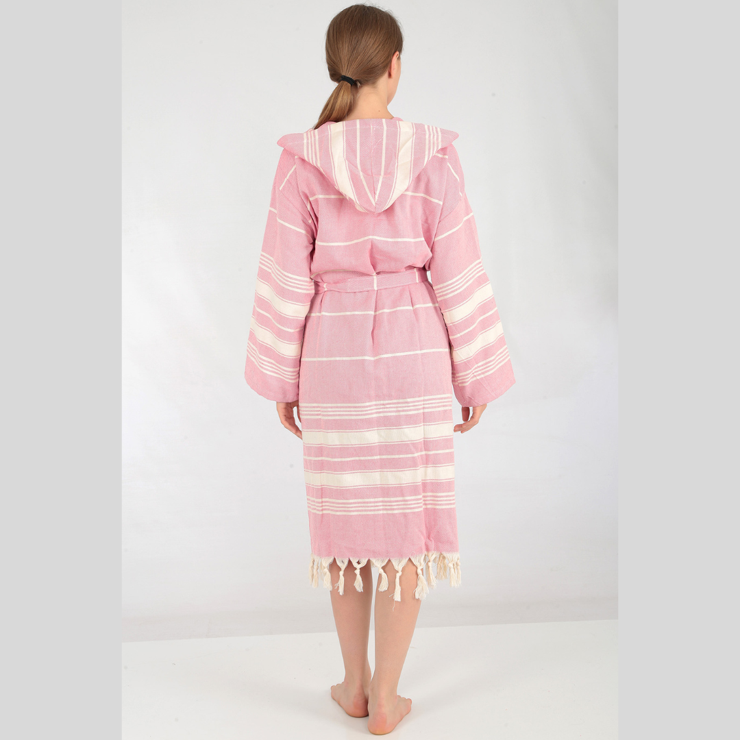 DNZ Textiel B.V. - Wholesale Robe - Women's - Trimita Sultan Hammam Bathrobe - Pink3