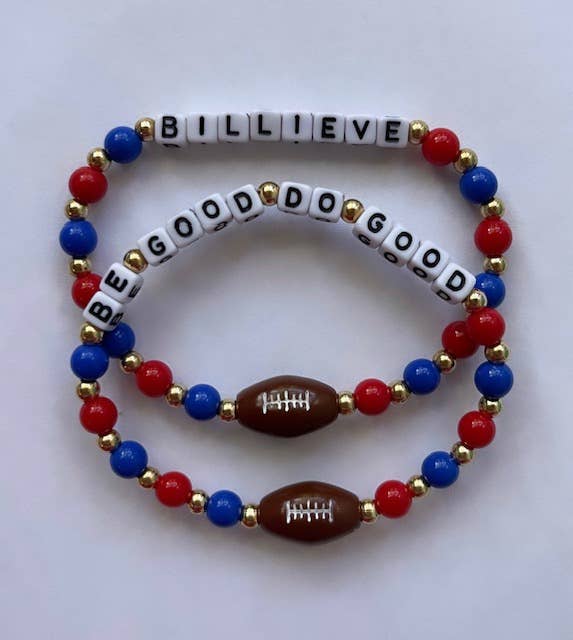 Bizzy Beads - Venta al por mayor Pulsera de cuentas - Pulsera con cuentas de espíritu de equipo de los Buffalo Bills de la Bills Mafia2