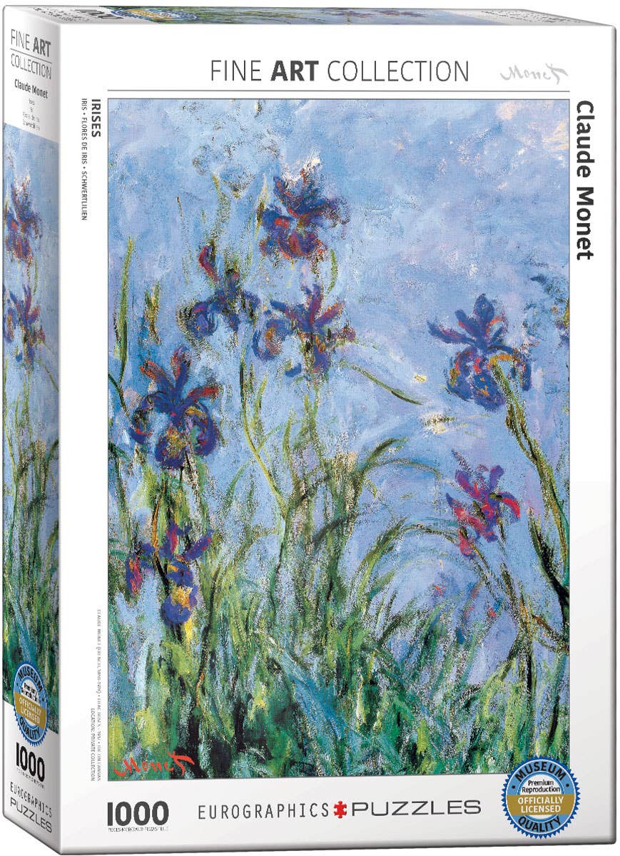 Eurographics Puzzles USA - Wholesale Puzzle - Adult - Irises (Detail)0
