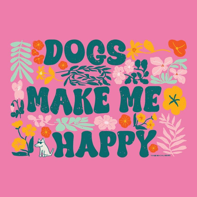 Teddy the Dog – wholesale Dress – Women's – Dogs Make Me Happy - Sweatshirt Dress1