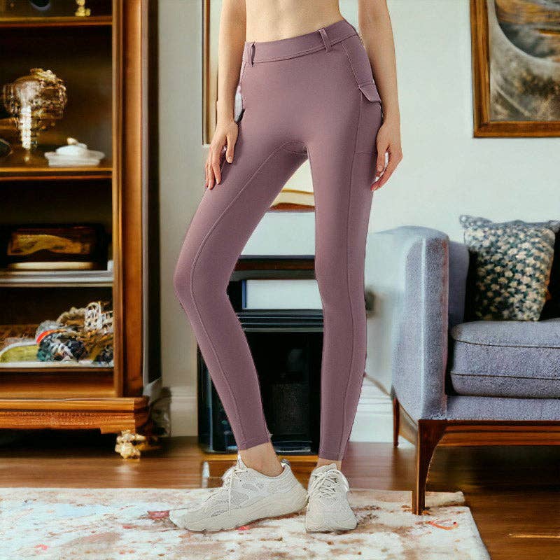 Active by Anna-Kaci – wholesale Sport-/loungeleggings – Dam – Leggings med hög midja med bältesögla6