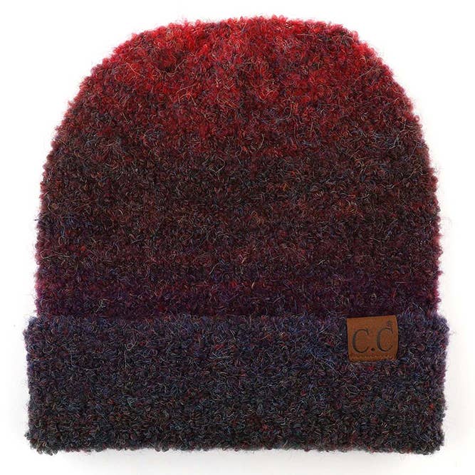 Hana - Wholesale Beanie - Dames - C.C Multi Color Ombre Mohair Manchet Beanie22