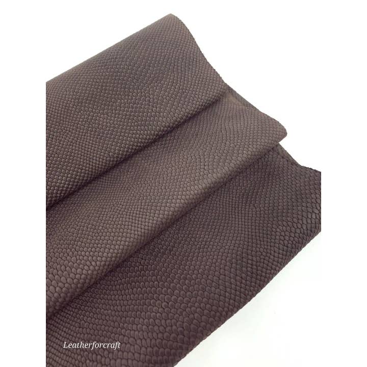 Leatherforcraft - Wholesale Craft Supplies - Mulch Pitonato Embossed Snake Relief Leather LFC