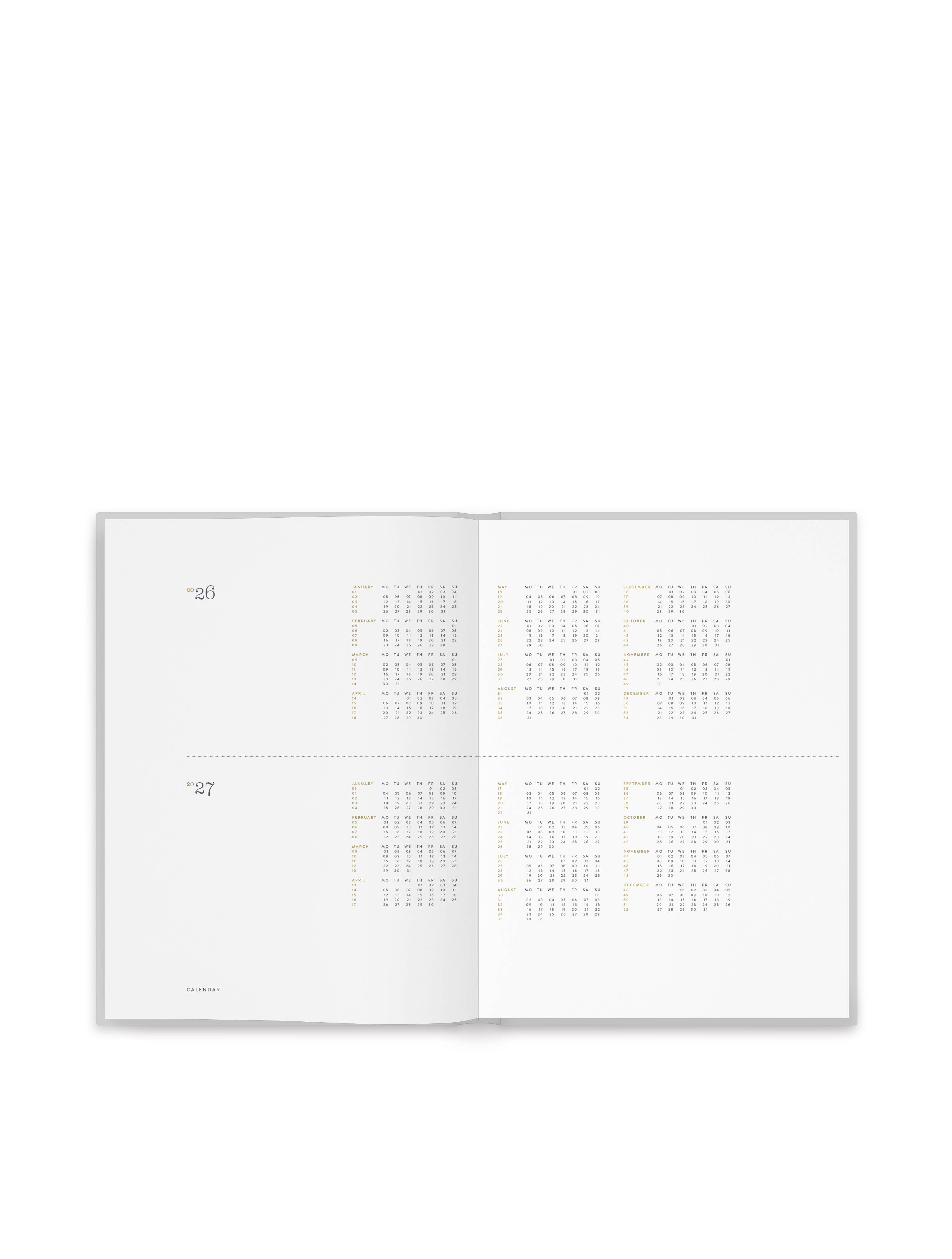 Tinne Mia - Vente Journal intime - Agenda B5 2026 • 12 mois • blush citron - Crédit Mixte FSC3