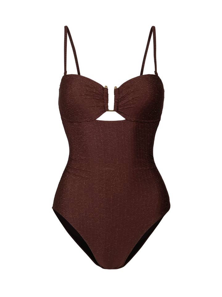 Juliette Une Pièce En Cacao Métallique pour la vente par Change of Scenery