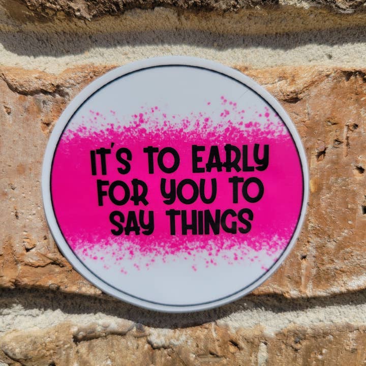 3 inch Water resistant laminated vinyl sticker for wholesale by Kodaandmom