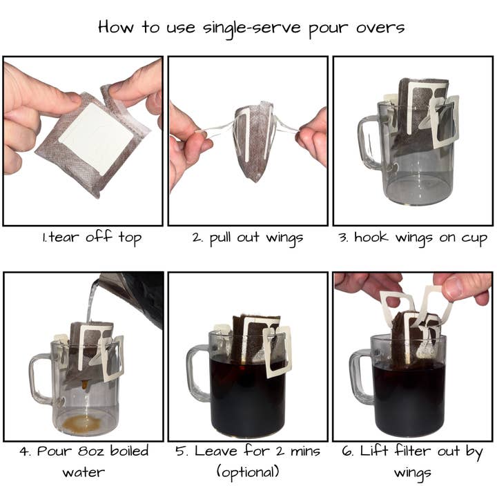 Chafed & Cranky Coffee Co. - Wholesale Ground Coffee - Pace Yourself Pour Over Coffee Single Serve8