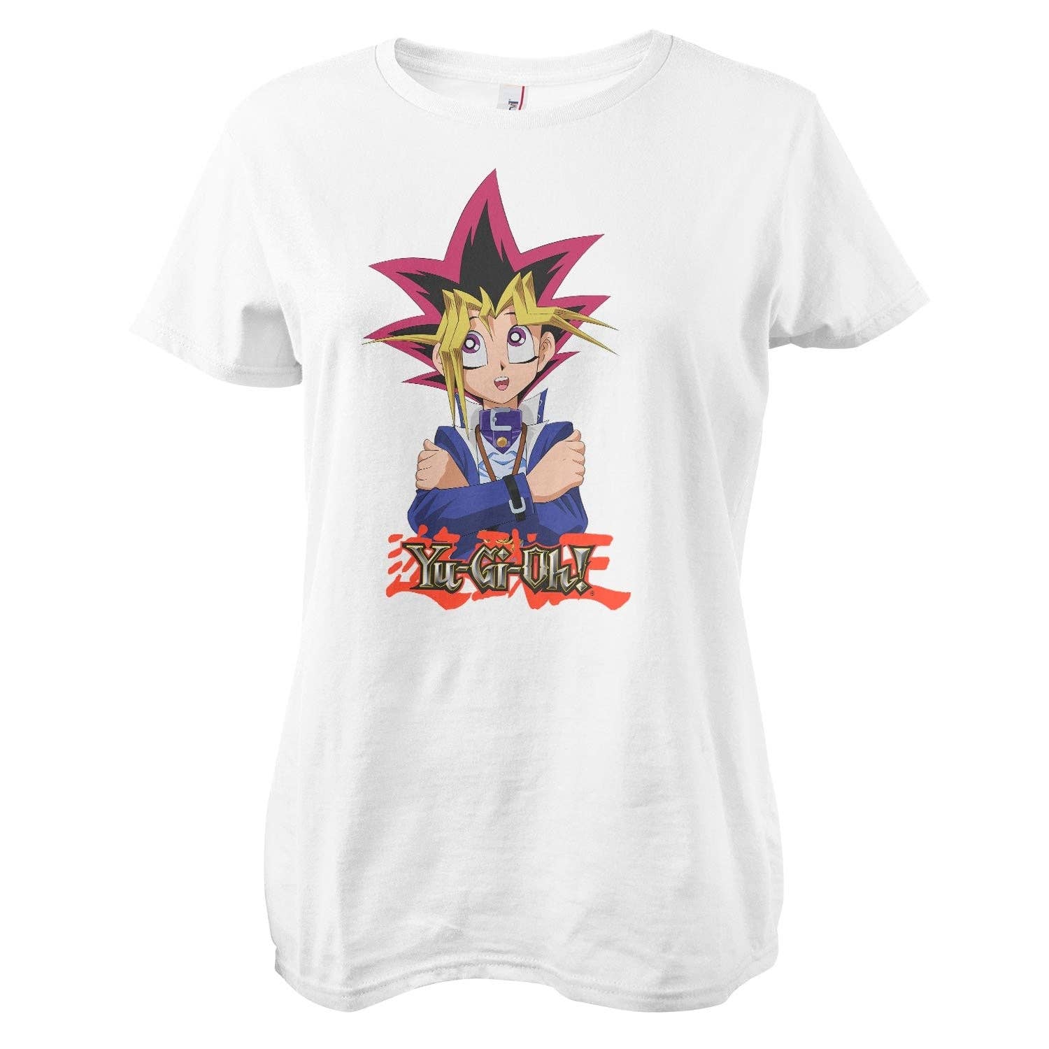 White Yo-Gi-Oh! Girly Tee for wholesale on Faire0