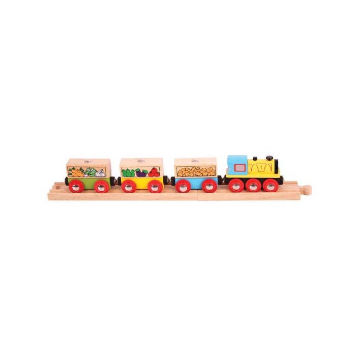 Fruit and Veg Train for wholesale by Bigjigs Toys