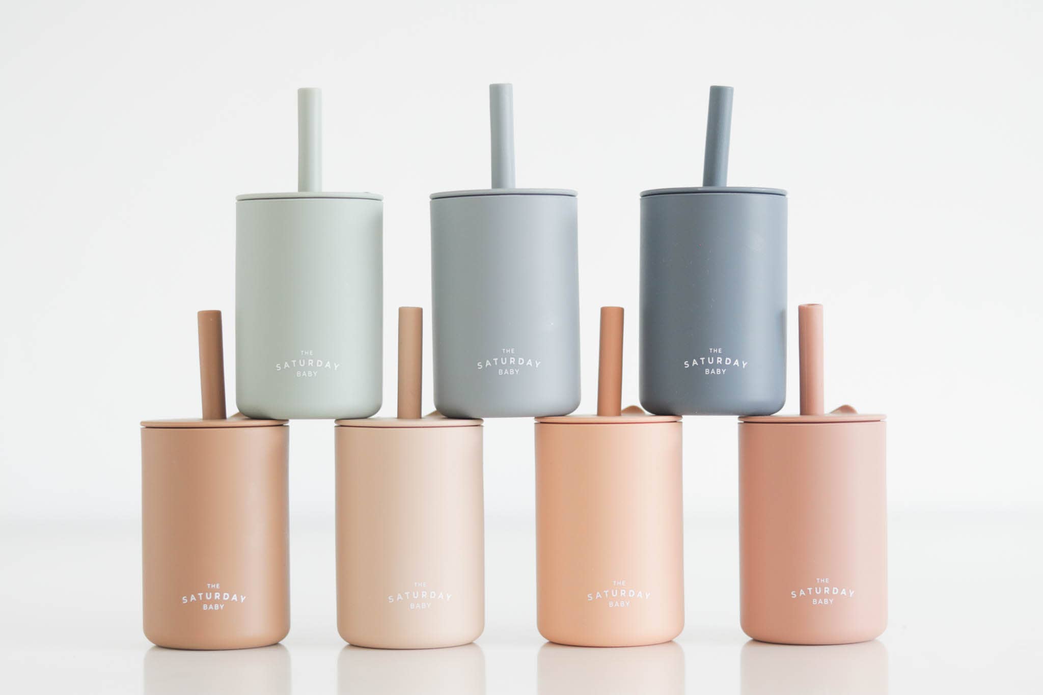 The Saturday Baby - Wholesale Drinking Glass/Cup - Kids & Baby - The Saturday Baby Silicone Straw Cup35