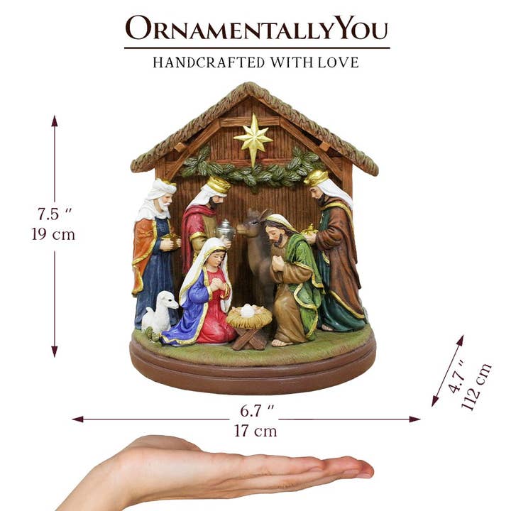 OrnamentallyYou - Wholesale Decorative Figurine - Radiant Nativity Scene Handcrafted Statue Figurine2